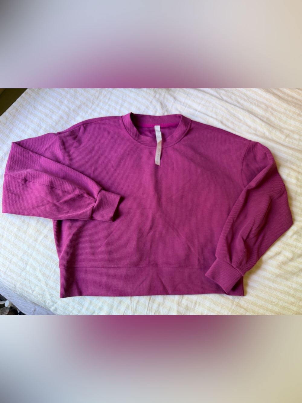 Lululemon ribbed crop crewneck